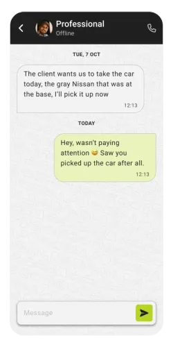 Mobile using EFI Tow app